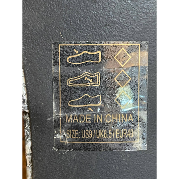 Qupid Womens Flat Mules Multi Snake Skin Print Leather Slip-On Pointed Toe 9 - Picture 6 of 6